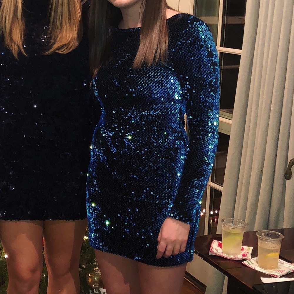 Motel Glitter Dress